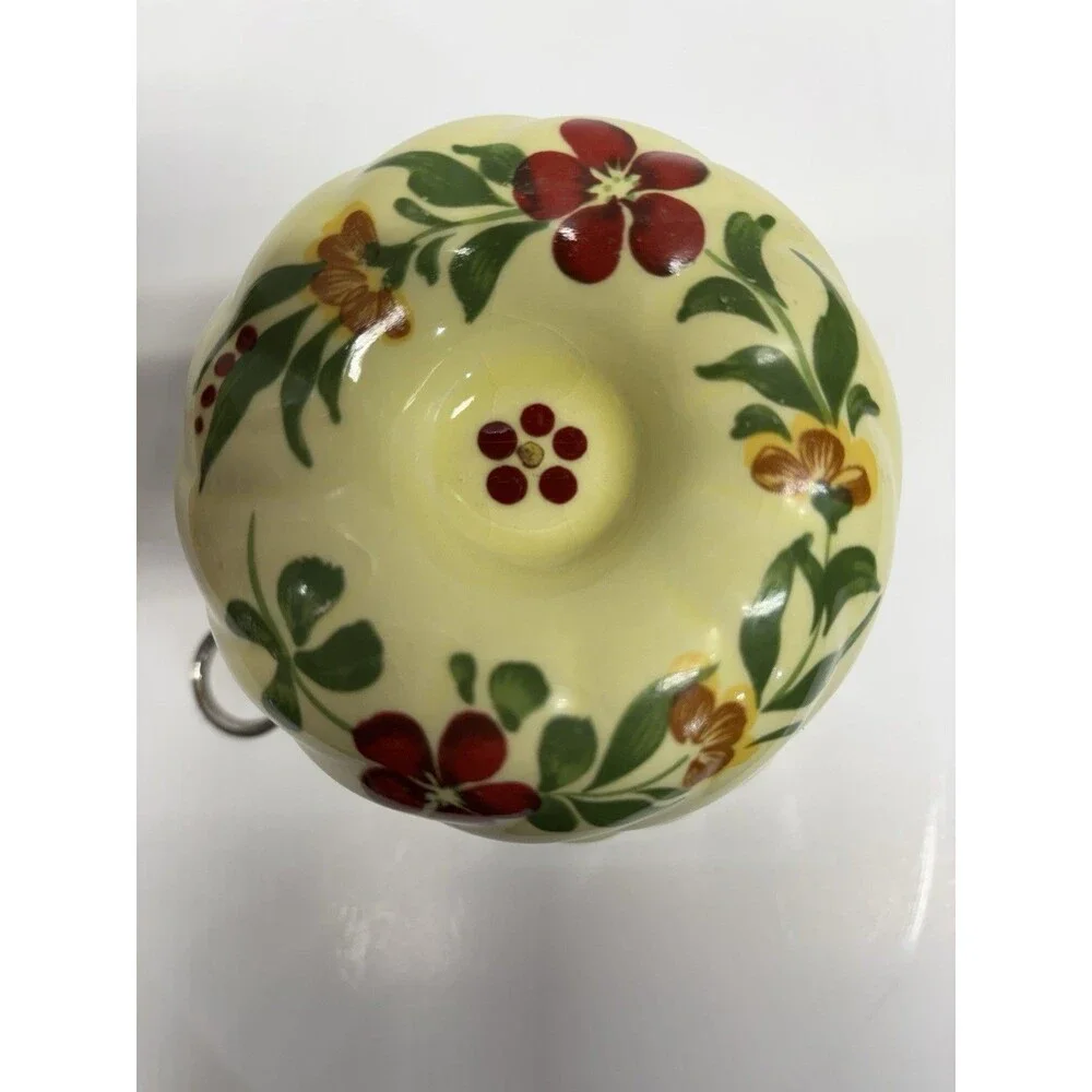Vintage Teleflora Handpainted Portugal Hanging Ceramic Wall Pocket Vase